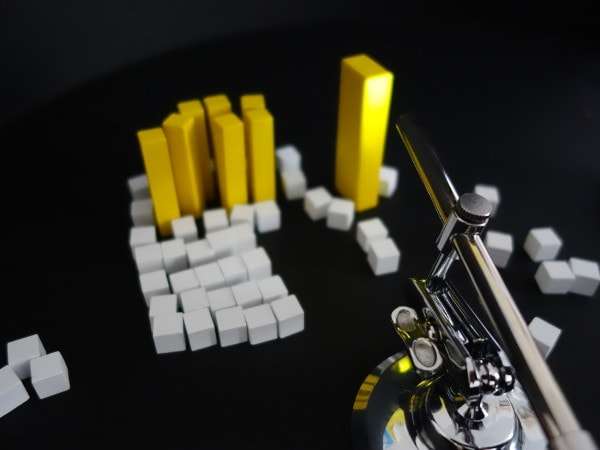 Shooting the nutrition area, 3D set with the microscope
