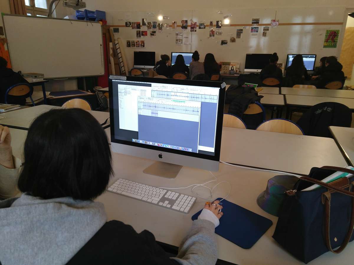 Editing the recordings in Audacity