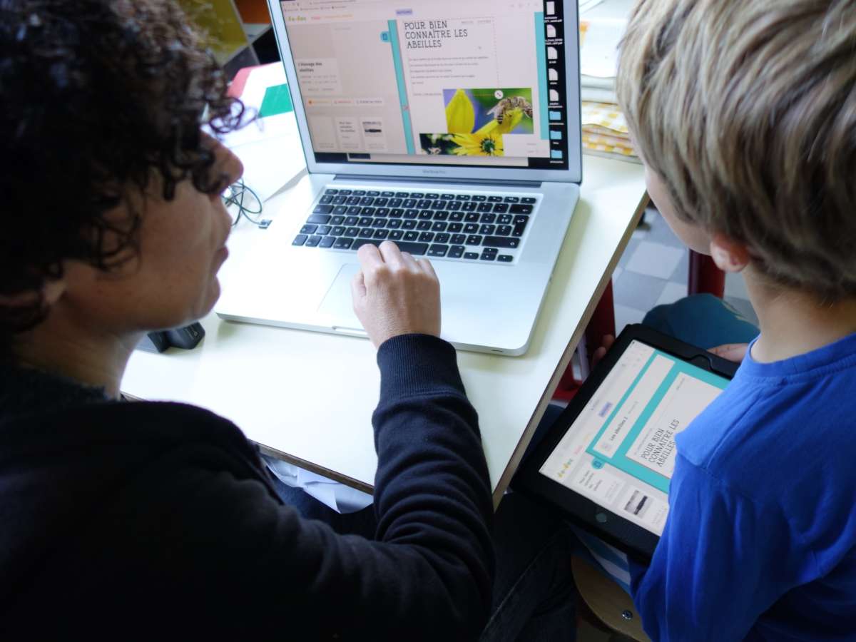 Sacha lays out his article about bees with dodoc (and Sarah Brown)